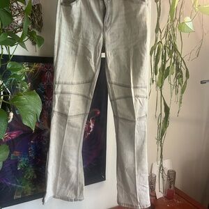Free People Light Gray Flare Jeans